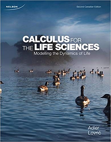 Calculus for the Life Sciences 2nd Canadian