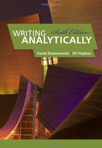 Writing Analytically 6Th